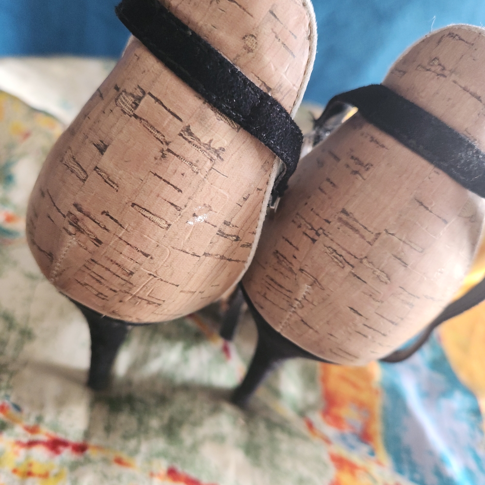 Chinese Laundry Black and Tan Heels